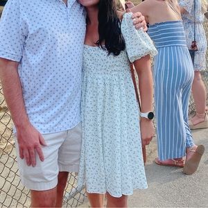 Storia 3/4 Sleeve Puffy Sleeve Floral Dress (size Small)